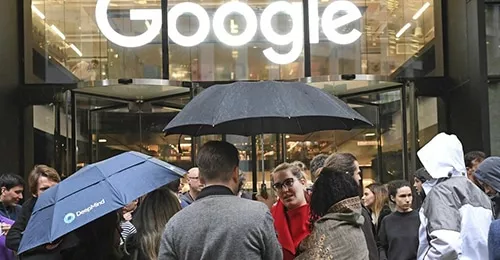 Les employées de Google dans la rue !