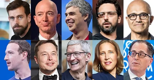 Le salaire des grands patrons techno