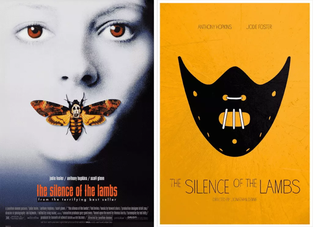 20 posters minimalistes de films cultes