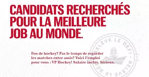 Budweiser veut vous payer pour regarder le hockey!